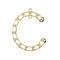 John Bead Beadwork Findings Gold Chain Half Circle Pendant, 3ct.